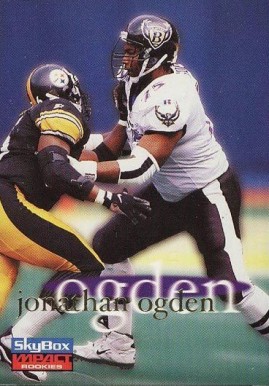 1996 Skybox Impact Rookies Jonathan Ogden #7 Football Card