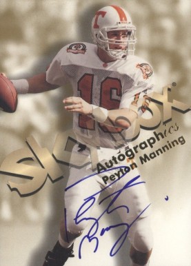 1998 Skybox Premium Autographics Peyton Manning # Football Card