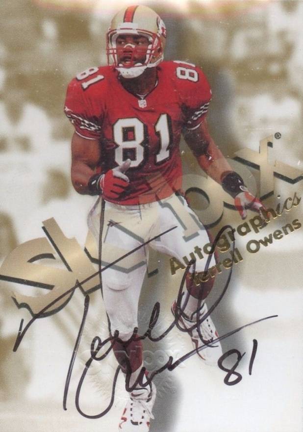 1998 Skybox Premium Autographics Terrell Owens # Football Card