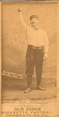 1887 Old Judge Dunlap, Capt., Pittsburgs #138-10a Baseball Card