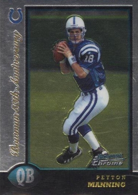 1998 Bowman Chrome Peyton Manning #1 Football Card