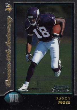 1998 Bowman Chrome Randy Moss #182 Football Card
