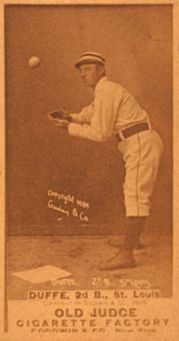 1887 Old Judge Duffe, 2d B., St. Louis #134-3a Baseball Card