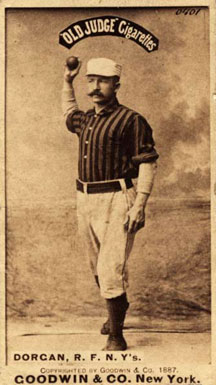 1887 Old Judge Dorgan, R.F. N.Y's #132-4a Baseball Card