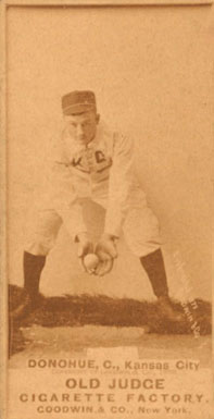 1887 Old Judge Donohue, C., Kansas City #128-5a Baseball Card