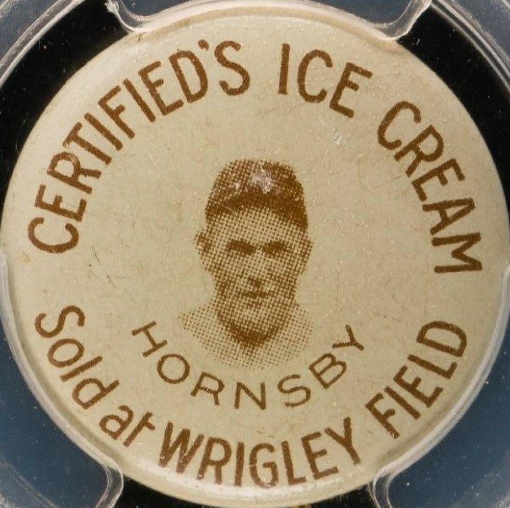 1929 Certified's Ice Cream Pins Rogers Hornsby # Baseball Card