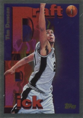 1997 Topps Draft Redemption Tim Duncan #DP1 Basketball Card