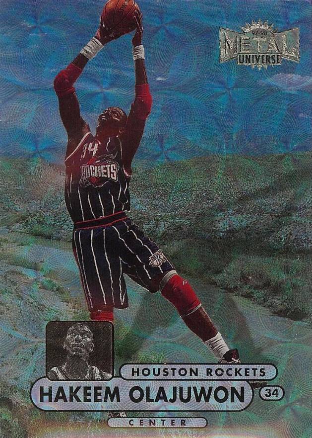1997 Metal Universe Championship Hakeem Olajuwon #61 Basketball Card
