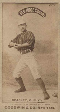 1887 Old Judge Deasley, C. N.Y's. #121-3a Baseball Card