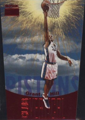 1999 Skybox Premium Club Vertical Grant Hill #9 Basketball Card