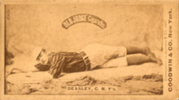 1887 Old Judge Deasley, C. N.Y's. #121-2a Baseball Card