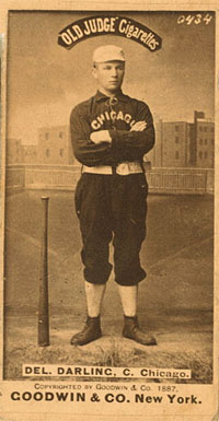 1887 Old Judge Del. Darling, C. Chicago #117-2a Baseball Card
