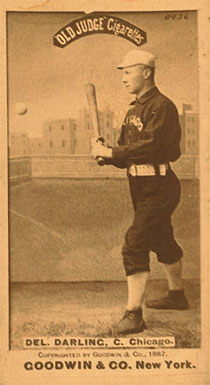 1887 Old Judge Del. Darling, C. Chicago #117-5a Baseball Card