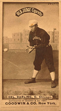 1887 Old Judge Del. Darling, C. Chicago #117-4a Baseball Card
