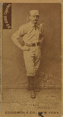 1887 Old Judge Dalrymple, Left field, Pittsburg #113-2b Baseball Card