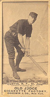 1887 Old Judge Curtis, R.F., St. Joes #106-3a Baseball Card