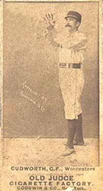 1887 Old Judge Cudworth, C.F., Worcesters #104-2a Baseball Card
