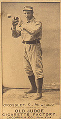 1887 Old Judge Crossley, C., Milwaukee #101-3a Baseball Card