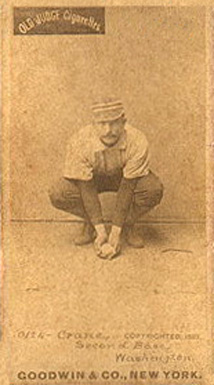 1887 Old Judge Crane, Second Base, Washington #97-2b Baseball Card