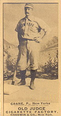 1887 Old Judge Crane, P., New Yorks #96-3b Baseball Card
