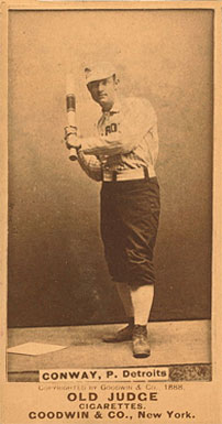 1887 Old Judge Conway, P. Detroits #90-1a Baseball Card