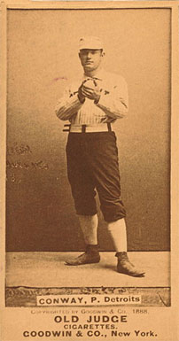 1887 Old Judge Conway, P. Detroits #90-2a Baseball Card
