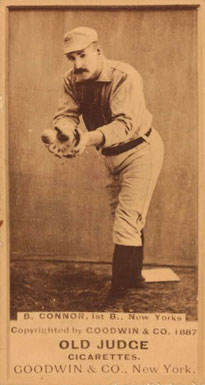 1887 Old Judge B. Connor, 1st B., New Yorks #88-2c Baseball Card