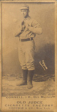 1887 Old Judge Connell, 1B., Des Moines #353-5a Baseball Card