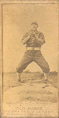 1887 Old Judge Collins, L.F., Brooklyns #85-3b Baseball Card