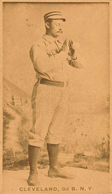 1887 Old Judge Cleveland, 3d B. N.Y. #80-3a Baseball Card