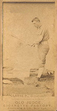 1887 Old Judge Clarke, P., Omahas #77-5c Baseball Card