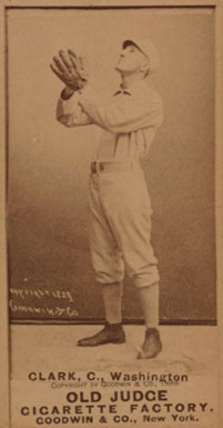 1887 Old Judge Clark, C., Washington #75-1b Baseball Card