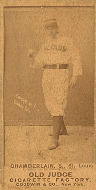 1887 Old Judge Chamberlain, S., St. Louis #73-4c Baseball Card