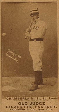 1887 Old Judge Chamberlain, S., St. Louis #73-6a Baseball Card