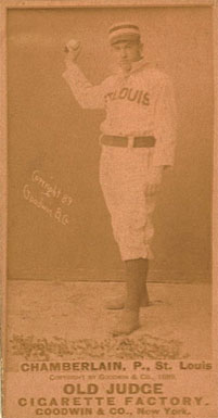 1887 Old Judge Chamberlain, P., St. Louis #73-3a Baseball Card