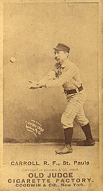 1887 Old Judge Carroll, R.F., St. Pauls #68-3a Baseball Card
