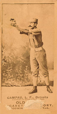 1887 Old Judge Campau, L.F., Detroits #62-2a Baseball Card