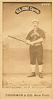1887 Old Judge Burns, 3d B. Chicago's #59-4a Baseball Card