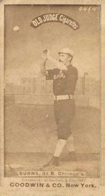 1887 Old Judge Burns, 3d B. Chicago's #59-3a Baseball Card