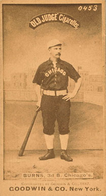 1887 Old Judge Burns, 3d B. Chicago's #59-2a Baseball Card