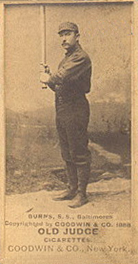 1887 Old Judge Burns, S.S., Baltimores #58-1a Baseball Card