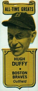 1969 Bazooka Hand Cut Hugh Duffy # Baseball Card