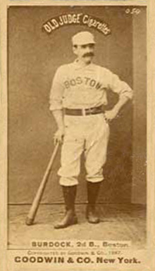 1887 Old Judge Burdock, 2d B., Boston #53-5a Baseball Card