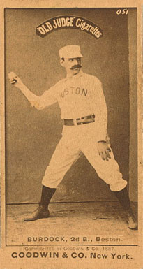 1887 Old Judge Burdock, 2d B., Boston #53-2a Baseball Card