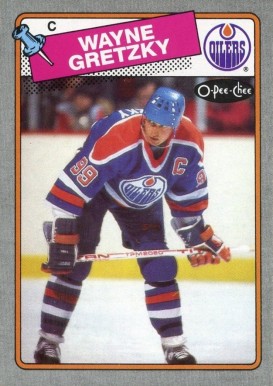 1988 O-Pee-Chee Box Bottoms-Hand Cut Wayne Gretzky #B Hockey Card