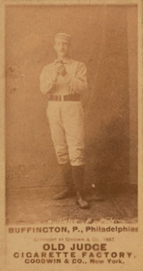 1887 Old Judge Buffington, P., Philadelphias #50-1c Baseball Card