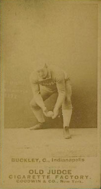 1887 Old Judge Buckley, C., Indianapolis #49-1b Baseball Card