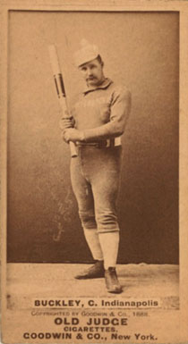1887 Old Judge Buckley, C. Indianapolis #49-4b Baseball Card