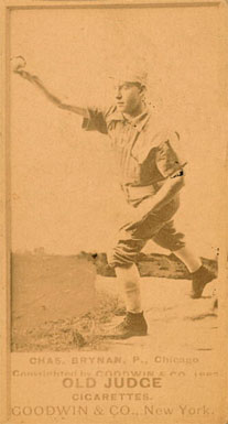 1887 Old Judge Chas. Brynan, P., Chicago #47-4a Baseball Card