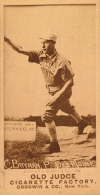 1887 Old Judge C. Brynan, P. Des Moines #47-4b Baseball Card